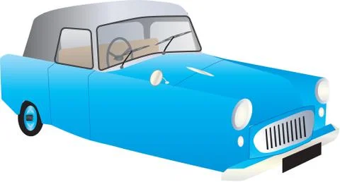Three Wheeler Car Illustrazione stock
