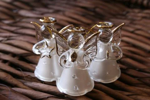 Three White Angels Foto stock