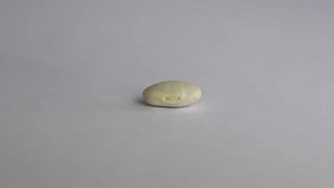 Three white beans conceptual interaction white background 4k 10bit 120fps Видео 333010334