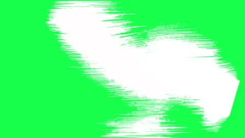 Three white brush strokes with rough edges on a vibrant green background Vidéo 282845478