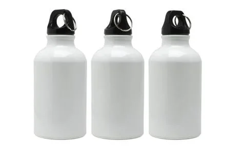 Three white water containers Stock Photos