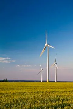 Three windmills Stock Photos