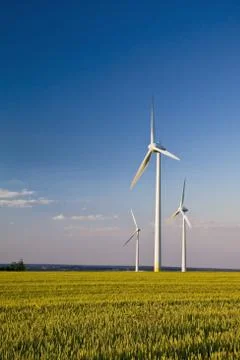 Three windmills Stock Photos