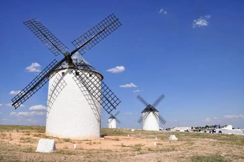 Three windmills Stock Photos