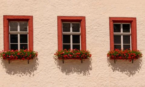 Three Windows Stock Photos