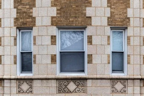Three windows. Stockfoto's