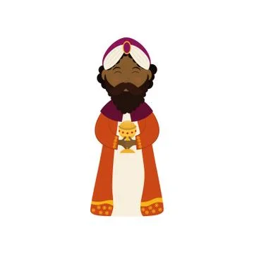 Three wise man cartoon Stock Illustration