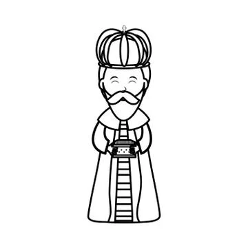 Three wise man cartoon Stock Illustration