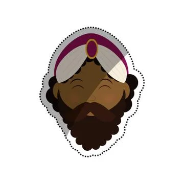 Three wise man cartoon Stock Illustration