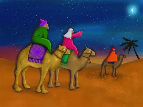 The Three Wise Men Stock-Illustration