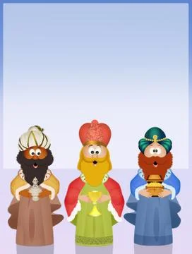 The three wise men Stock Illustration