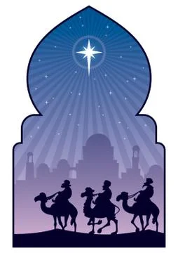 Three Wise Men 库存插图