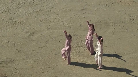 Three women dancing Stock Footage 259057308