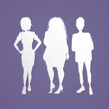 Three women Stock Illustration