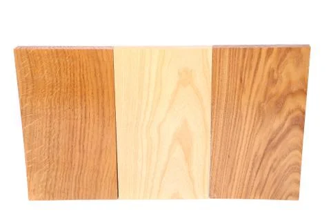 Three wooden plank close-up Stock Photos