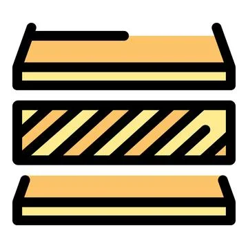 Three wooden planks showing different wood grain patterns Stock Illustration