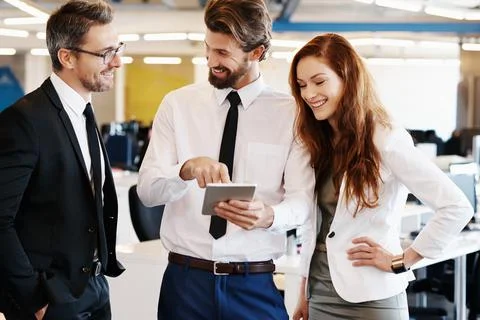 Three working as one Stock Photos