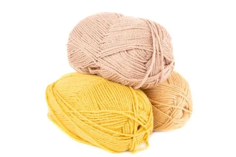 Three yarn clews Stock Photos