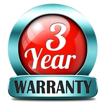 Three year warranty Stock Illustration