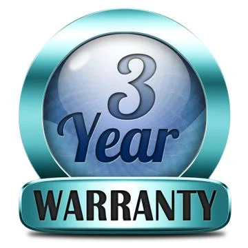 Three year warranty Stock Illustration