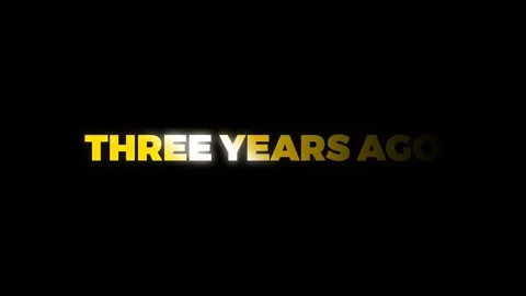 Three Years Ago 스톡 동영상 328188583