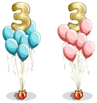 Three years Stock Illustration