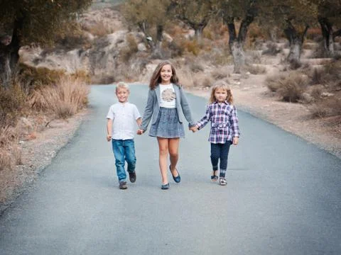 Three young children Stock Photos