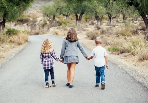 Three young children Stock Photos