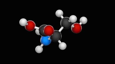 Threonine. Seamless loop. RGB + Alpha (Transparent) channel Stock Footage 152765274