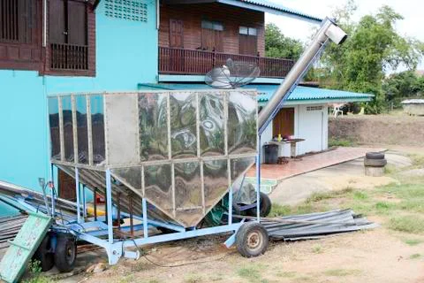 Threshing machine Stock Photos