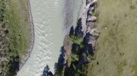 The threshold on the mountain river Stock-Footage 67834748