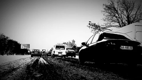 Threshold street drive Stock-Footage 74233571