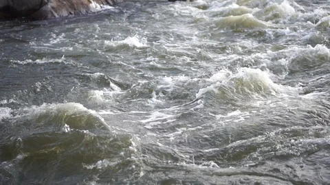Thresholds on the Southern Bug River Stock Footage 126051963