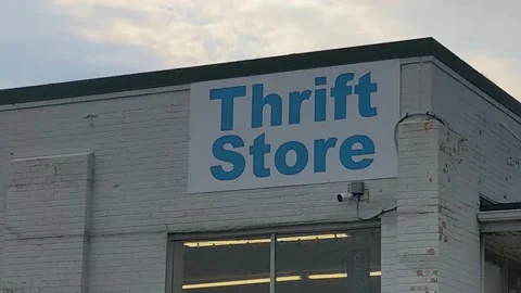 Thrift Store Signage 스톡 동영상 154825125