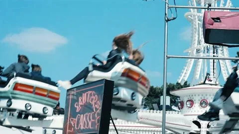 Thrill Carousel Turning Stock Footage 171000591