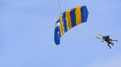 The Thrill Of Tandem Skydiving Stock Photos