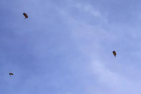 The Thrill Of Tandem Skydiving Stock Photos