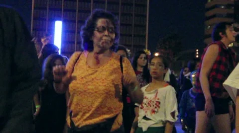 Thrill the World Dance Practice Stock-Footage 9779132