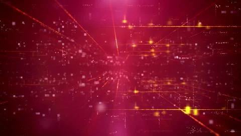 Thrilling 3d illustration of an advanced technology cyberspace channel throug Illustrazione stock