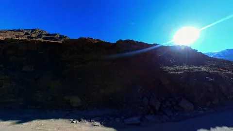 A Thrilling Ride Through the Winding Mountain Roads Video stock 234526085