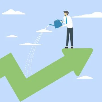 Thriving business concept Stock Illustration