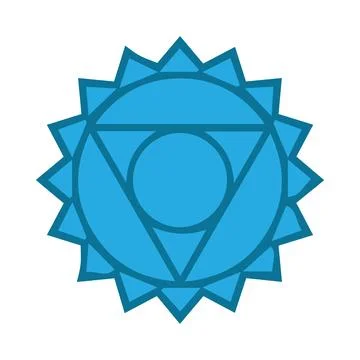 Throat Chakra Icon Stock Illustration