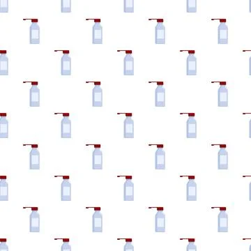 Throat spray bottle seamless pattern for healthcare themes Stock Illustration