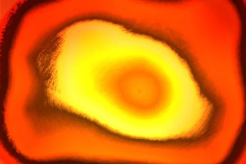 Throbbing egg yolk - digital animation Stock Footage 114699