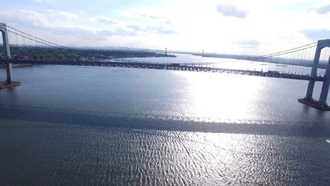 Throgs Neck Bridge - NYC 1 Stock Footage 77492137