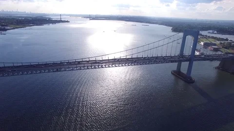 Throgs Neck Bridge - NYC 3 Stock Footage 77505606
