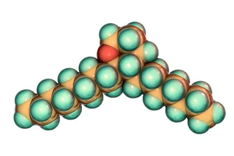 Thromboxane molecule, a lipid eicosanoid Illustrazione stock