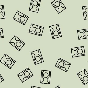 Thrombus health problem line vector seamless pattern Stock Illustration