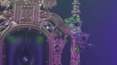 Throne and crown Stock Footage 233300571