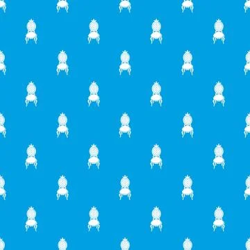 Throne pattern seamless blue Stock Illustration